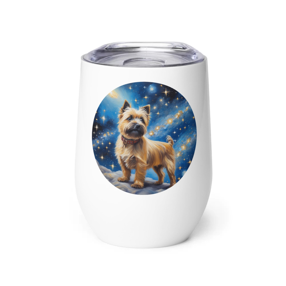 PugMug Custom Cairn Terrier Wine Tumbler