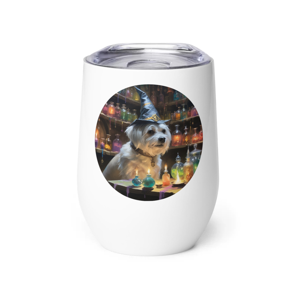 PugMug Custom Leo Wine Tumbler