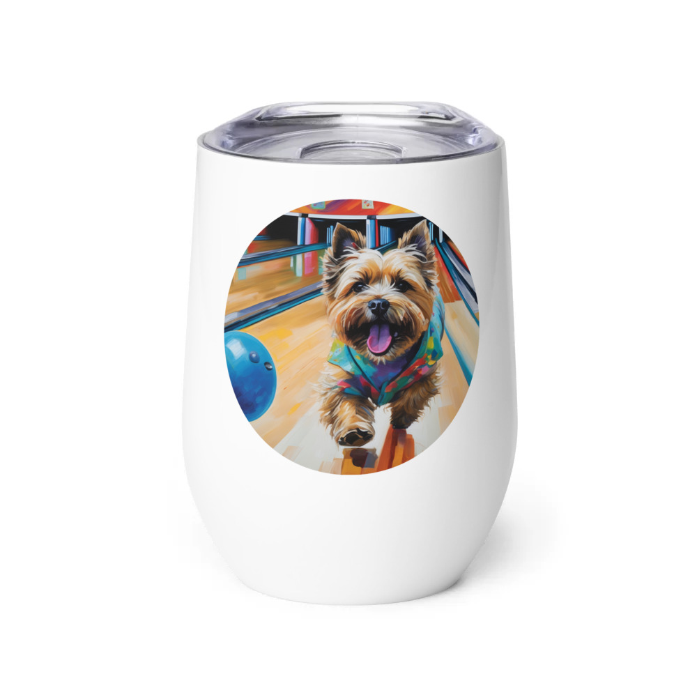 PugMug Custom Cairn Terrier Wine Tumbler