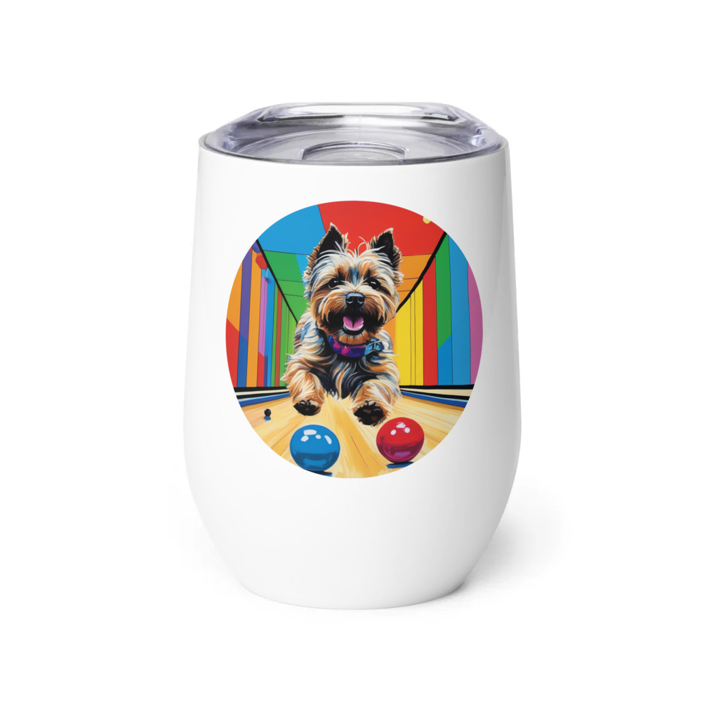 PugMug Custom Cairn Terrier Wine Tumbler