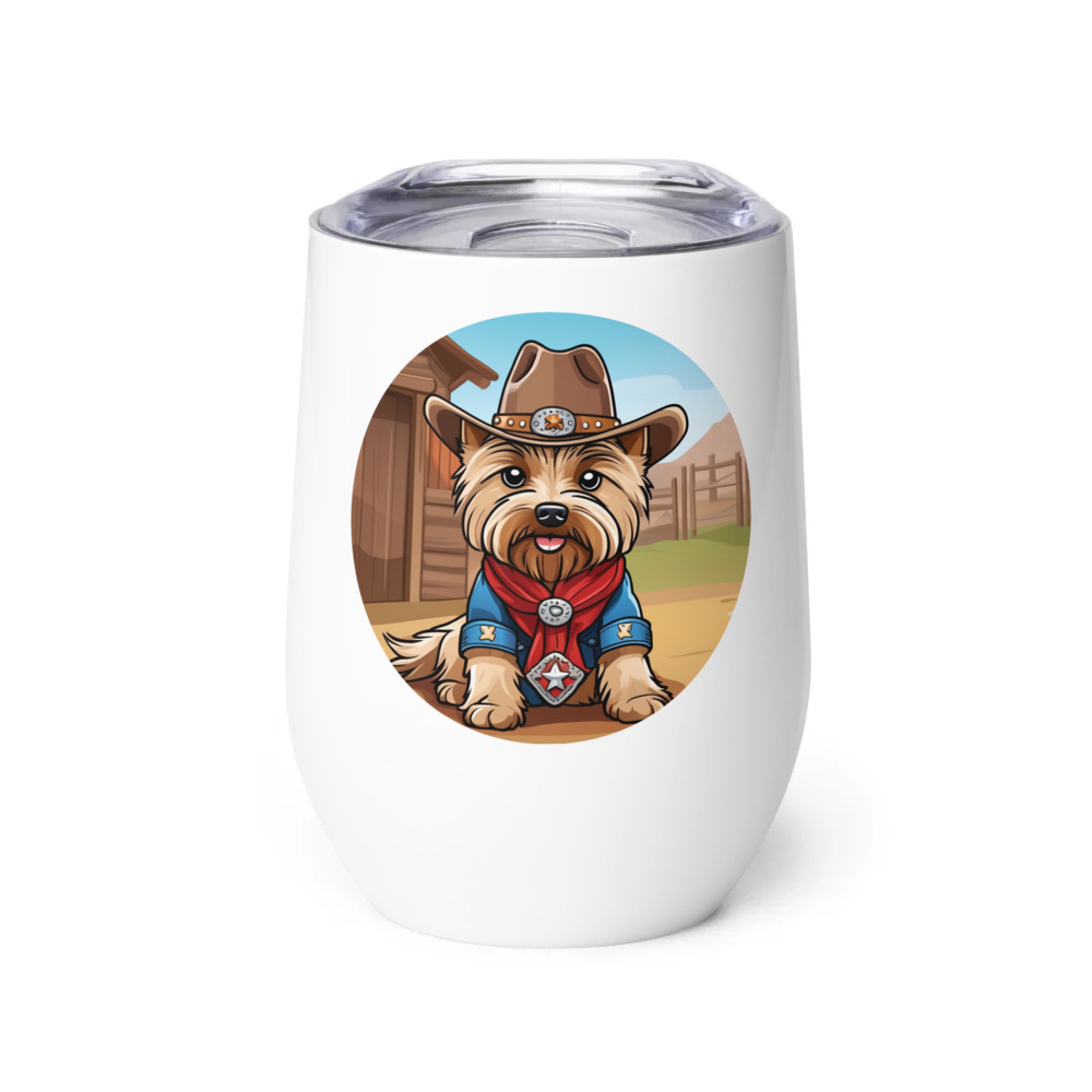 PugMug Custom Cairn Terrier Wine Tumbler