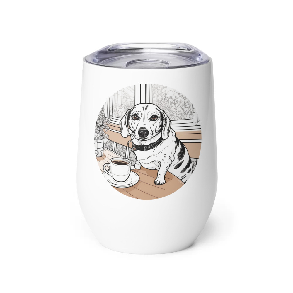 PugMug Custom Munchkin Wine Tumbler