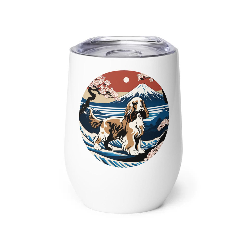 PugMug Custom English Cocker Spaniel Wine Tumbler
