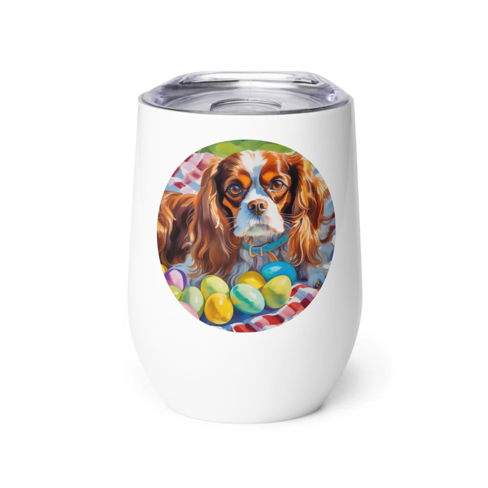 PugMug Custom Cavalier King Charles Spaniel Wine Tumbler