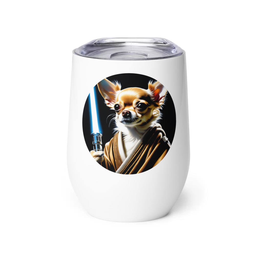 PugMug Custom Chihuahua Wine Tumbler