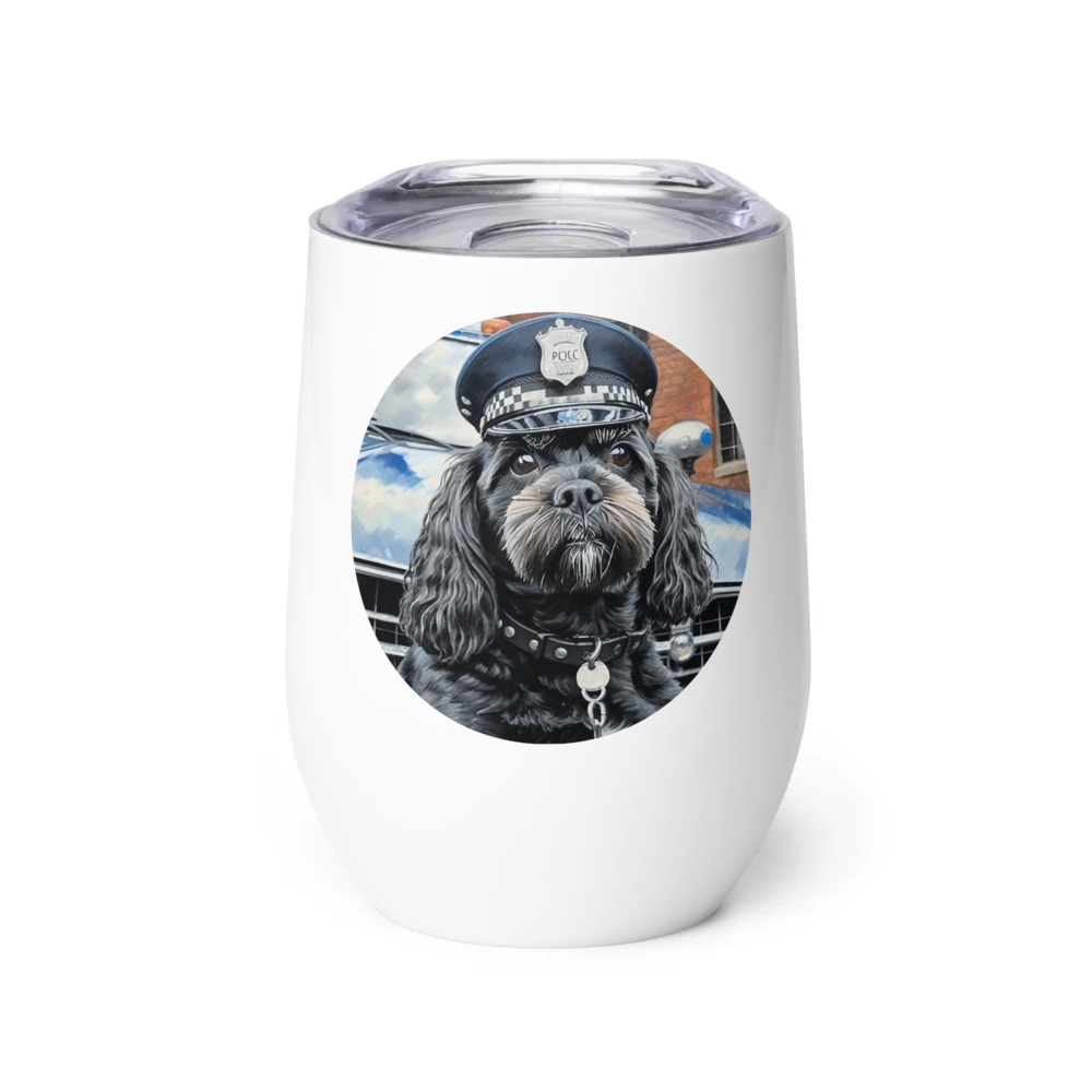 PugMug Custom Lily Wine Tumbler