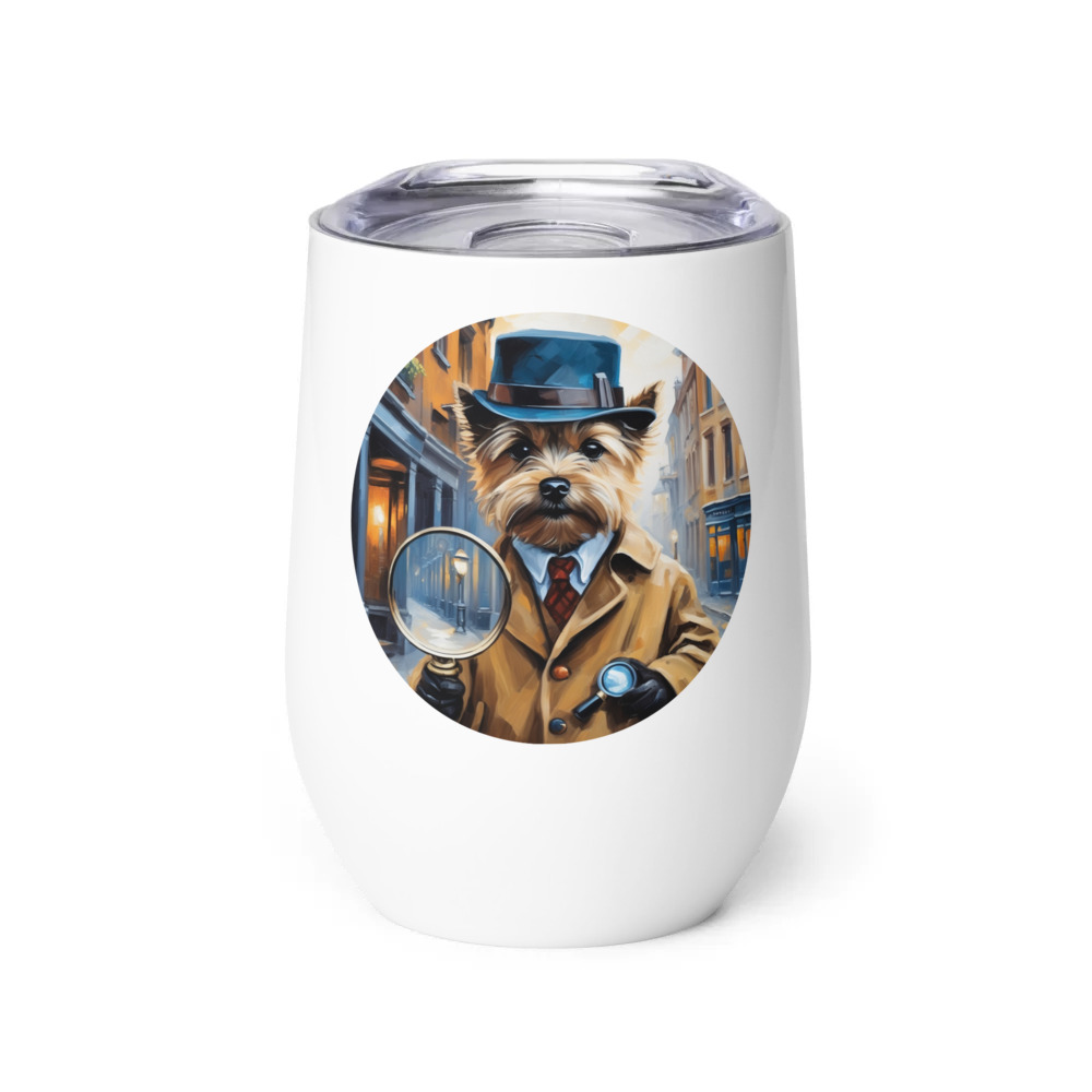 PugMug Custom Cairn Terrier Wine Tumbler
