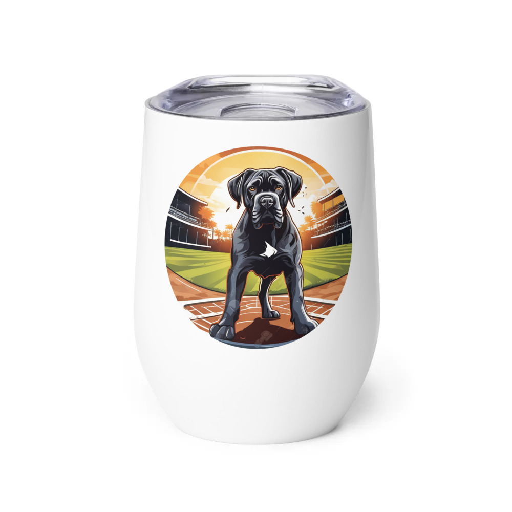 PugMug Custom Cane Corso Wine Tumbler