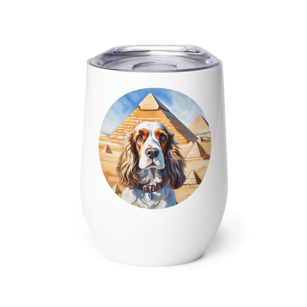 PugMug Custom English Cocker Spaniel Wine Tumbler