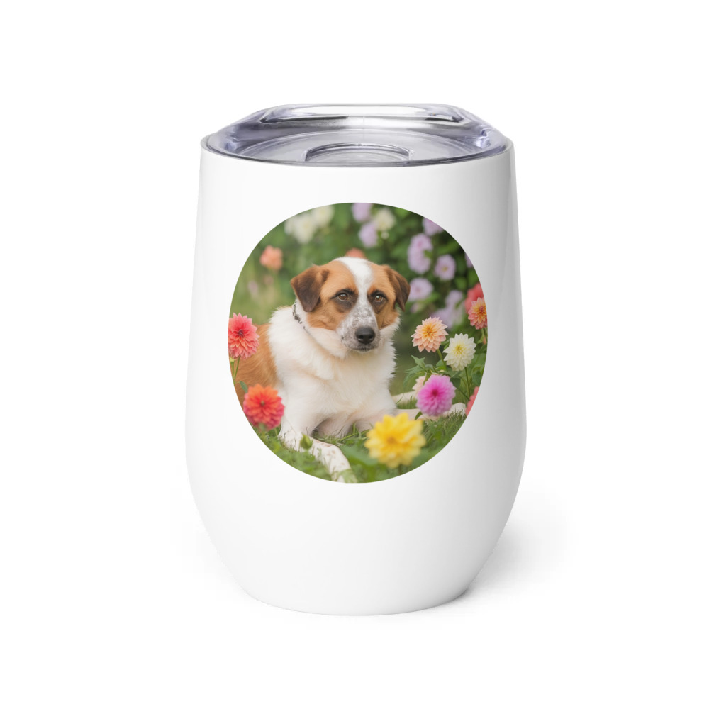 PugMug Custom Hazim Wine Tumbler