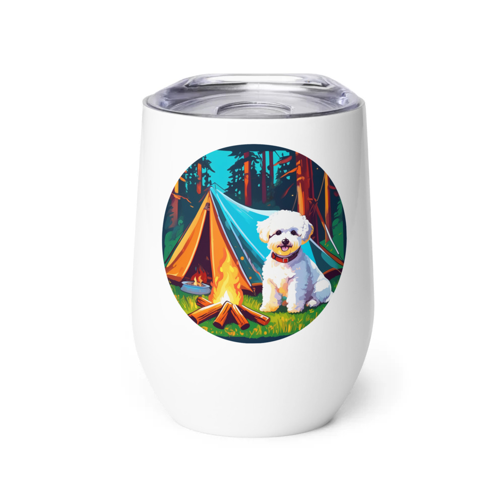 PugMug Custom Bichons Frise Wine Tumbler