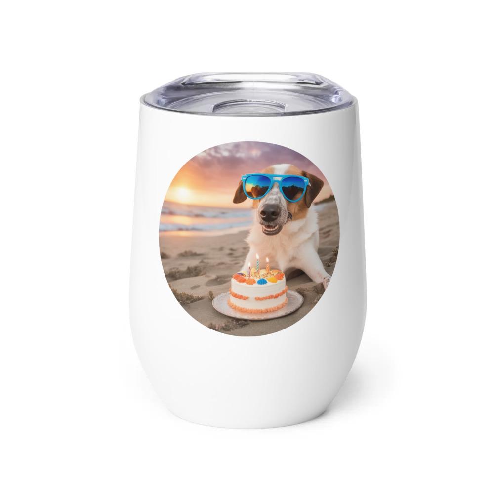 PugMug Custom Hazim Wine Tumbler
