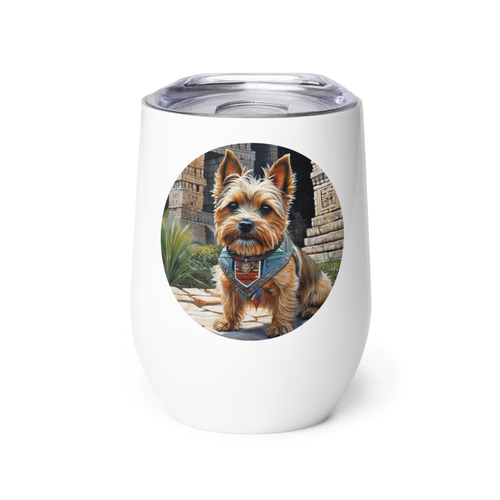 PugMug Custom Cairn Terrier Wine Tumbler