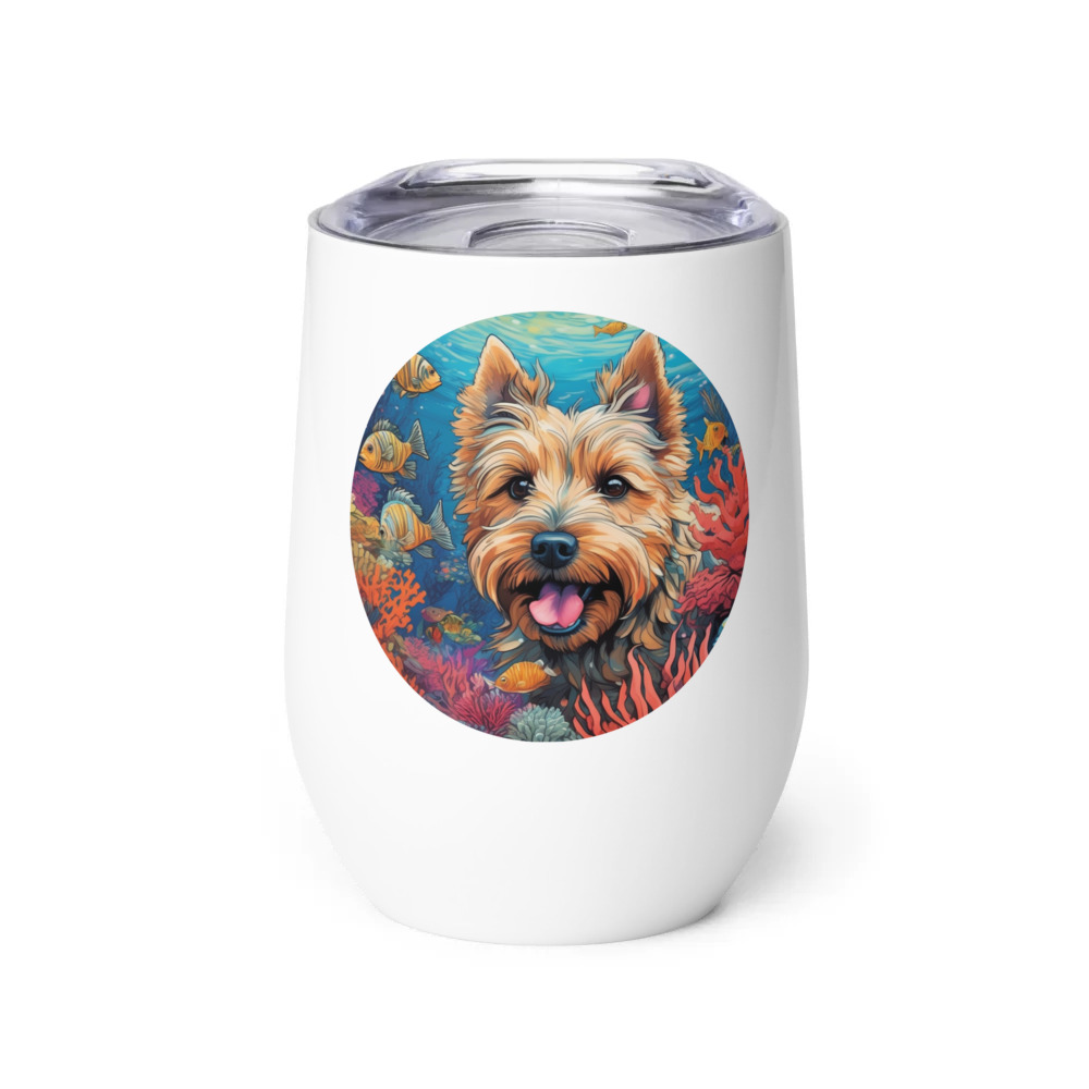 PugMug Custom Cairn Terrier Wine Tumbler