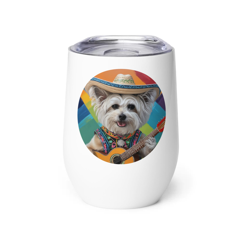 PugMug Custom Leo Wine Tumbler