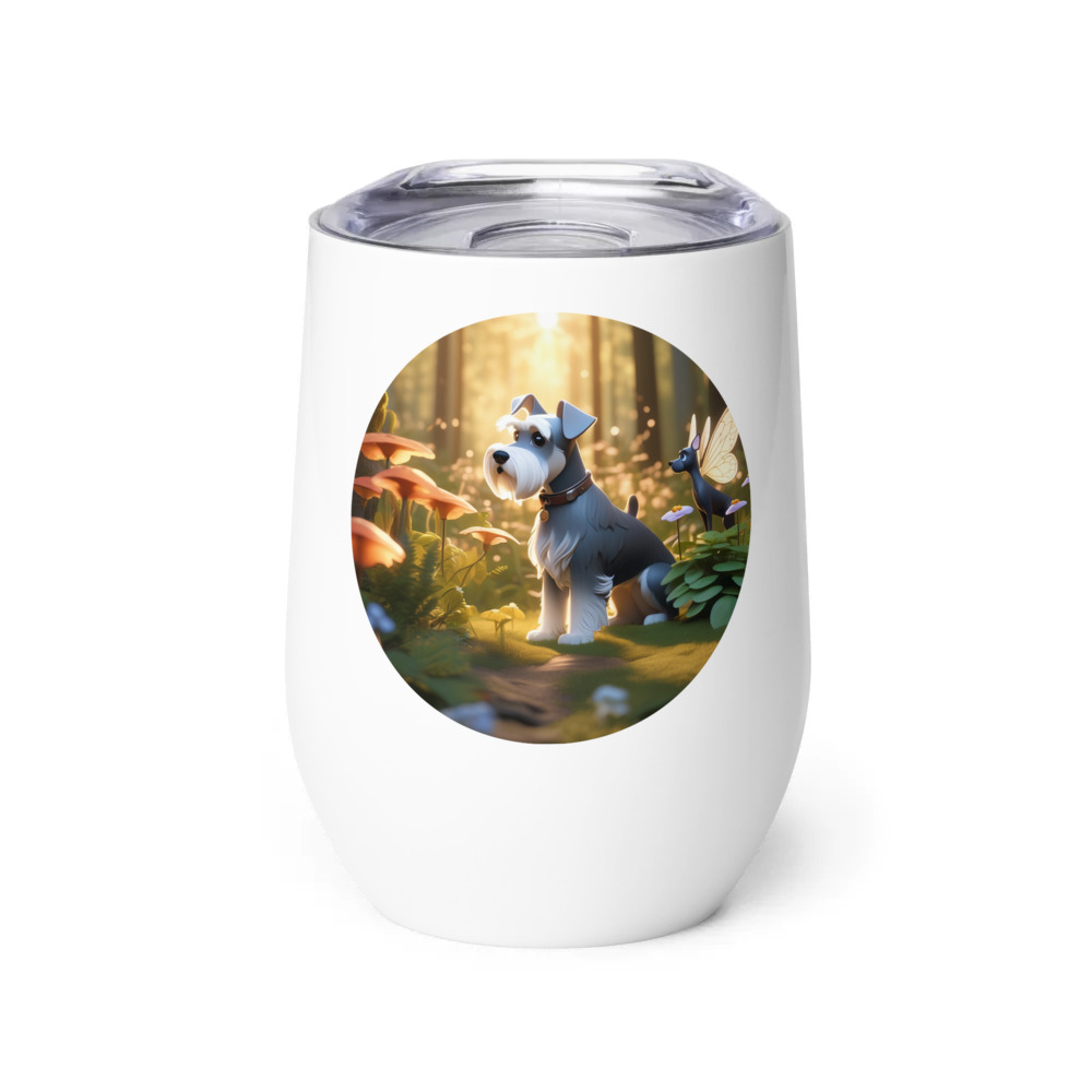 PugMug Custom Miniature Schnauzer Wine Tumbler