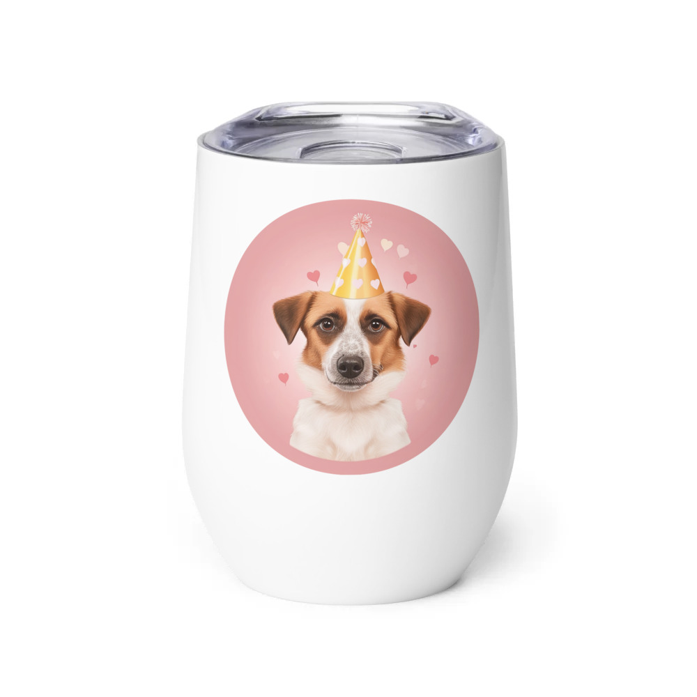 PugMug Custom Hazim Wine Tumbler