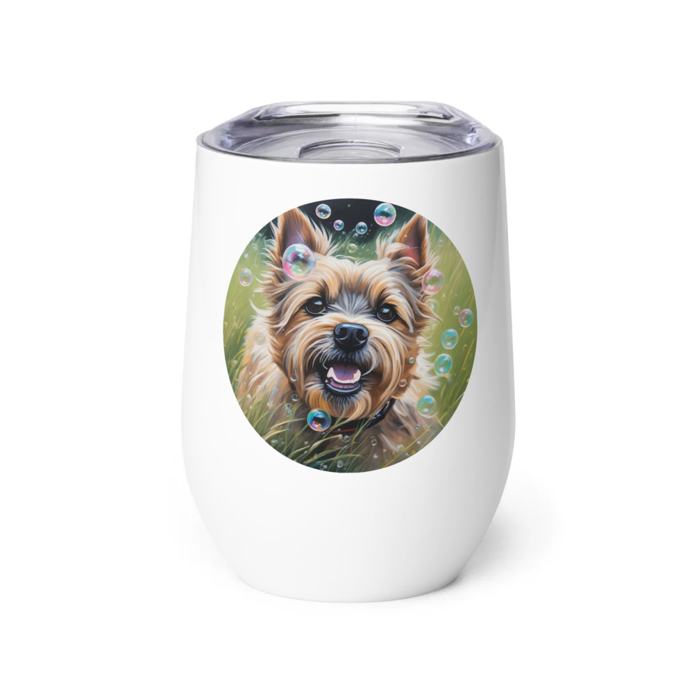 PugMug Custom Cairn Terrier Wine Tumbler