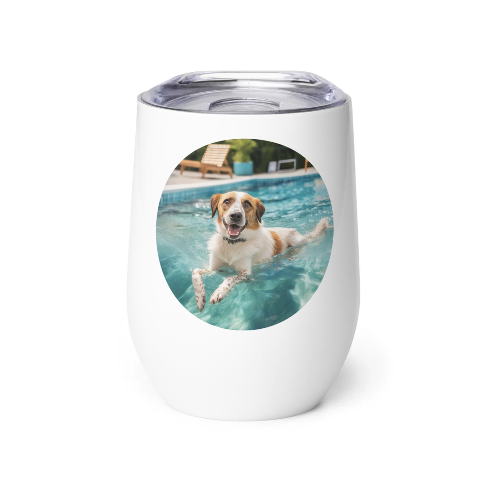 PugMug Custom Hazim Wine Tumbler