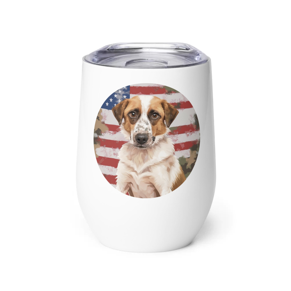 PugMug Custom Hazim Wine Tumbler
