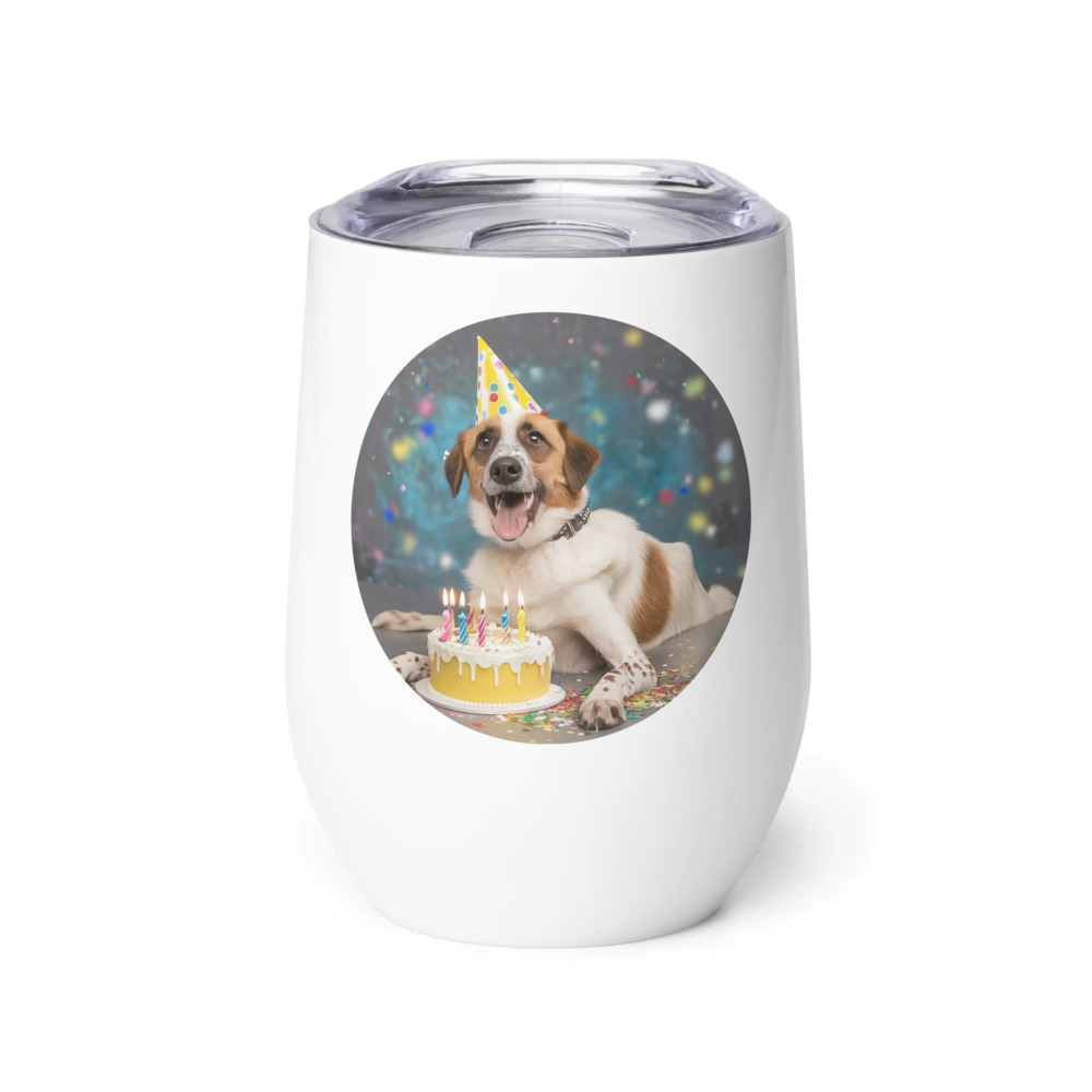 PugMug Custom Hazim Wine Tumbler