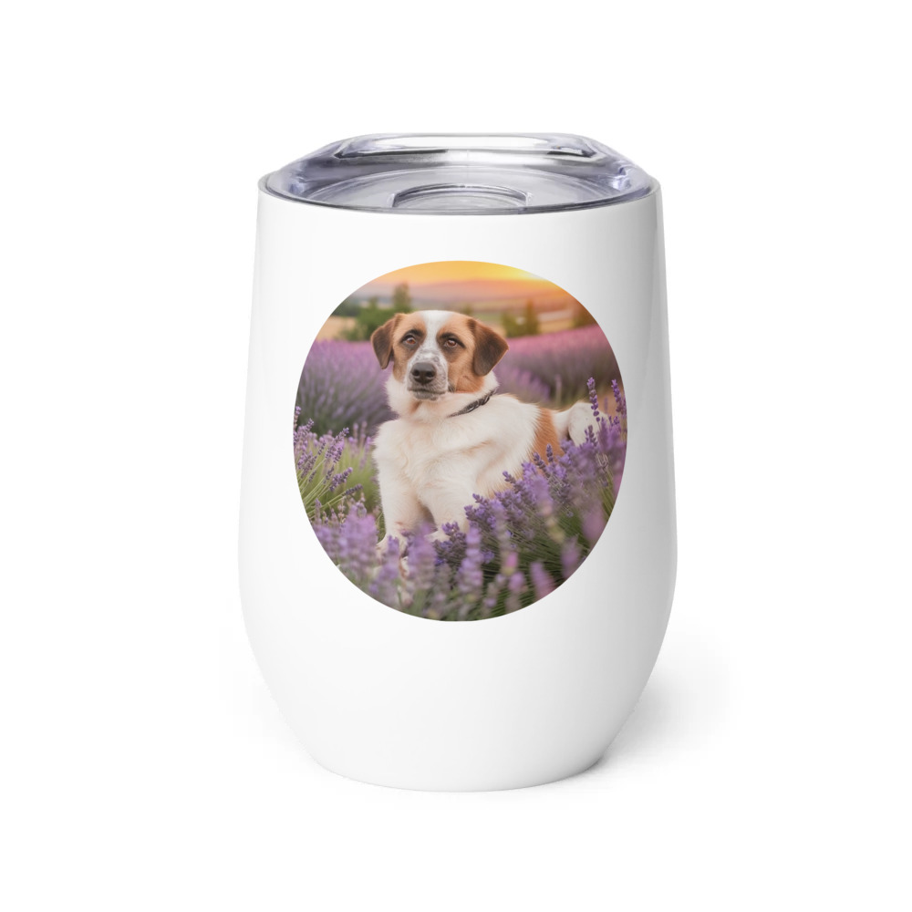 PugMug Custom Hazim Wine Tumbler
