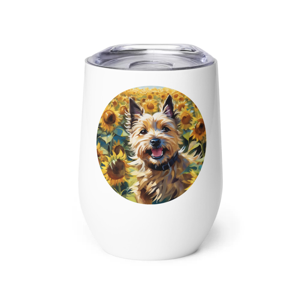 PugMug Custom Cairn Terrier Wine Tumbler
