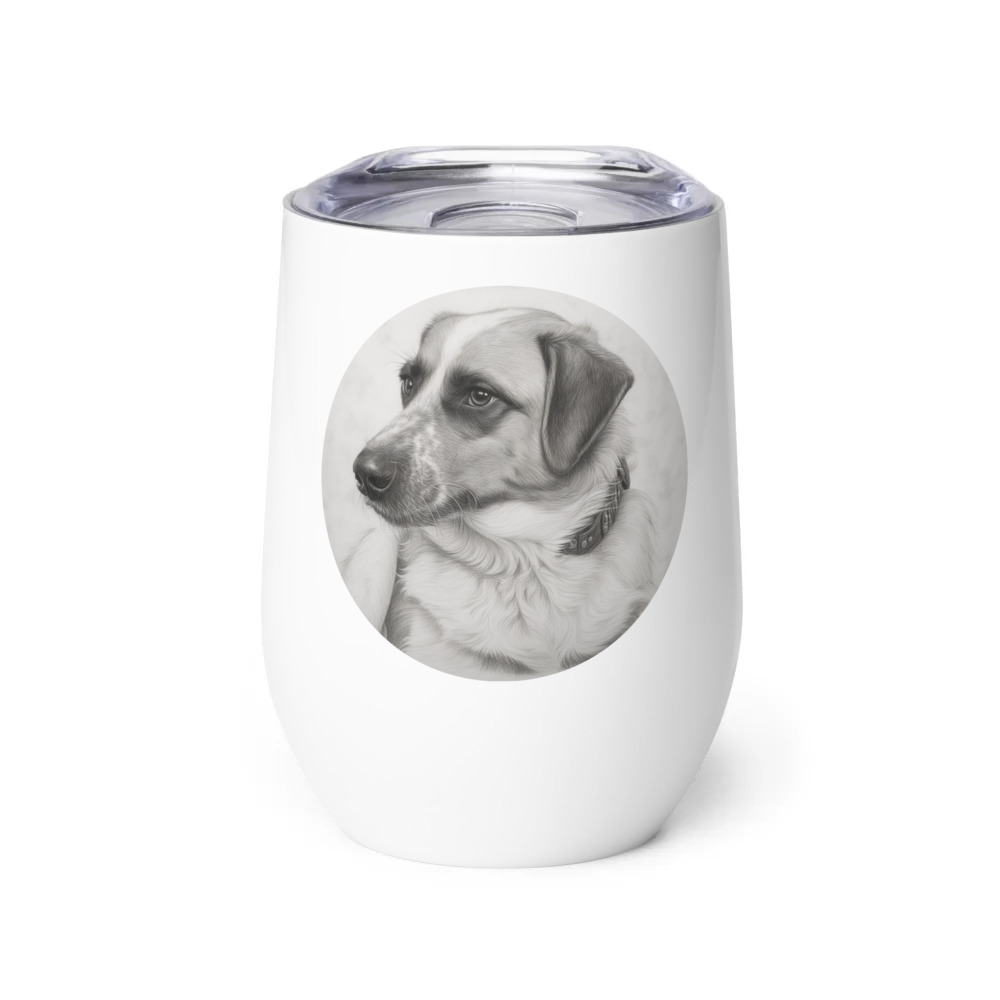 PugMug Custom Hazim Wine Tumbler