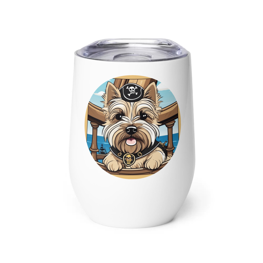PugMug Custom Cairn Terrier Wine Tumbler