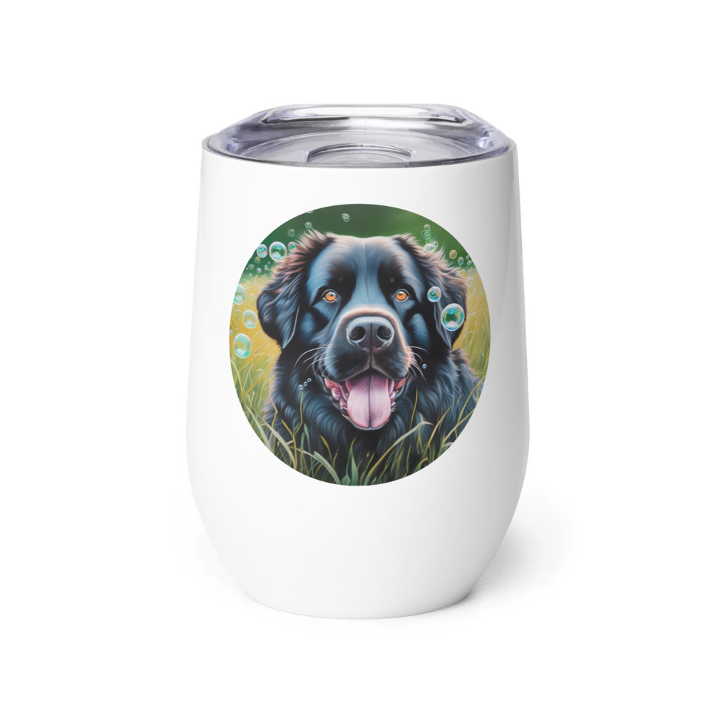 PugMug Custom Newfoundland Wine Tumbler