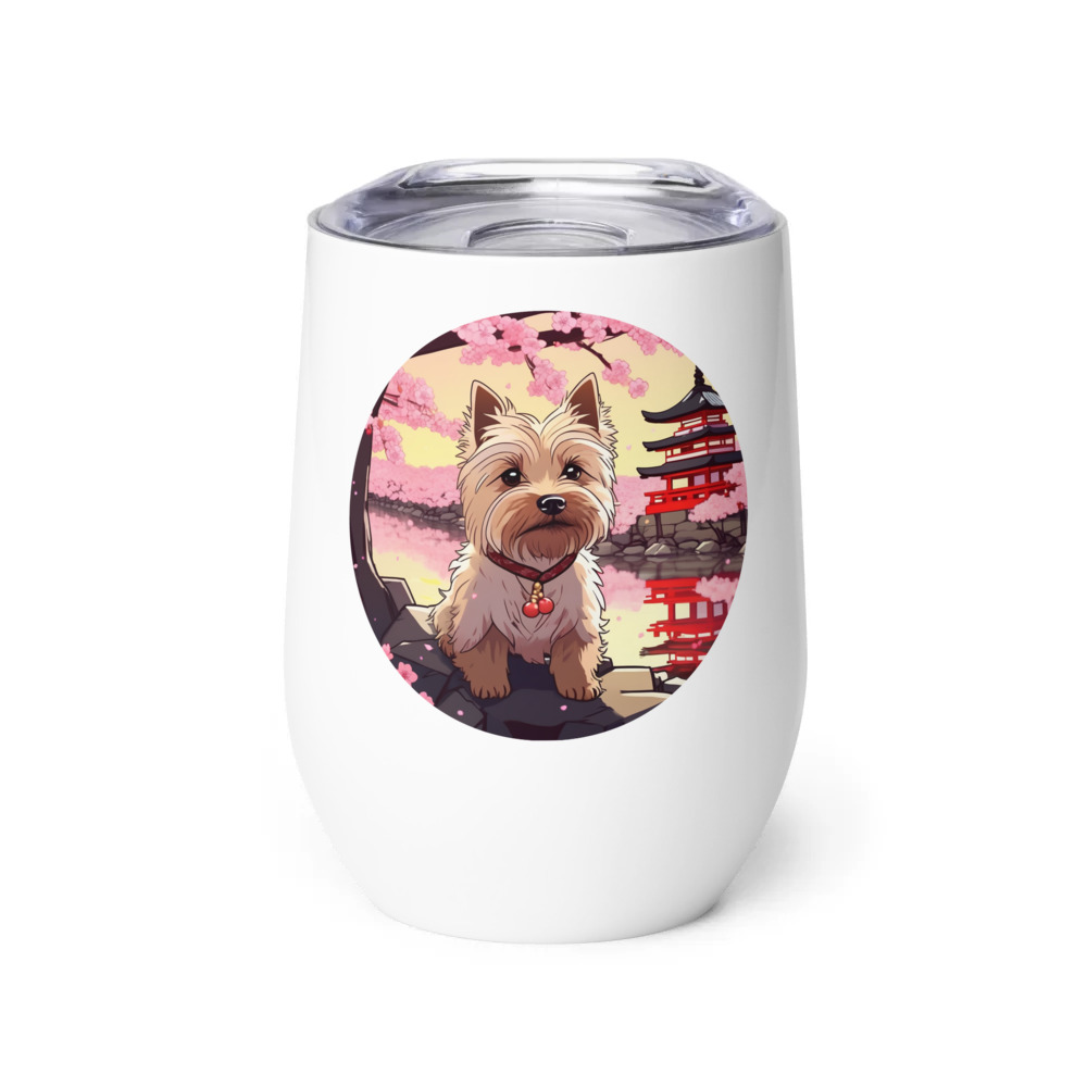 PugMug Custom Cairn Terrier Wine Tumbler