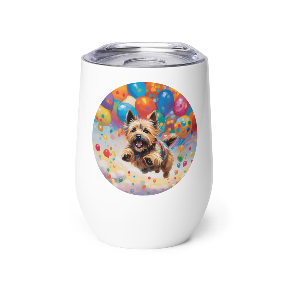 PugMug Custom Cairn Terrier Wine Tumbler