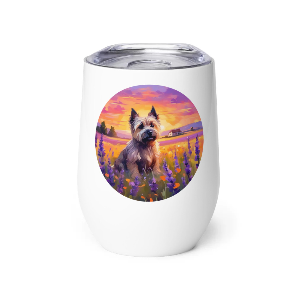 PugMug Custom Cairn Terrier Wine Tumbler