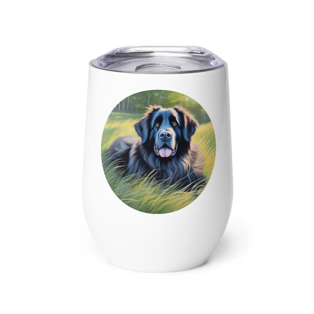 PugMug Custom Newfoundland Wine Tumbler