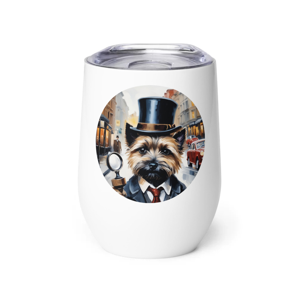 PugMug Custom Cairn Terrier Wine Tumbler