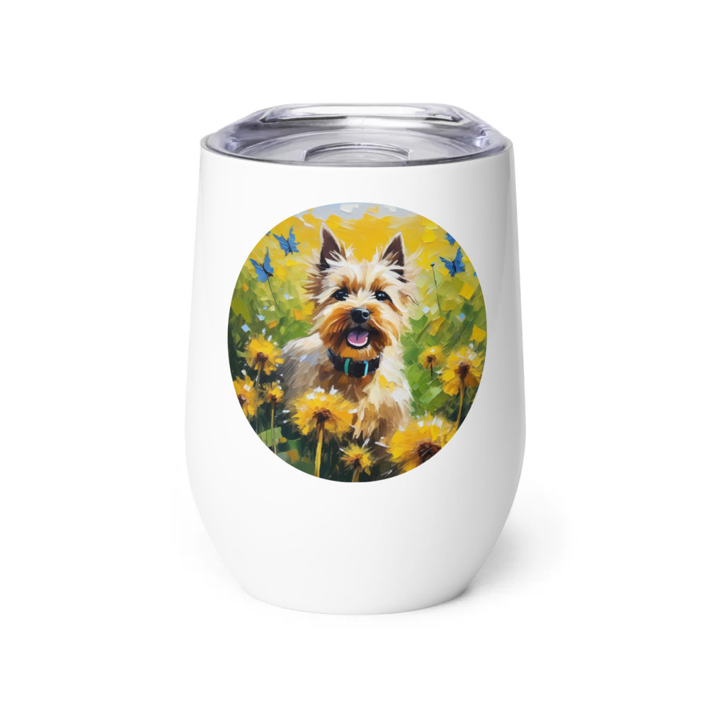 PugMug Custom Cairn Terrier Wine Tumbler