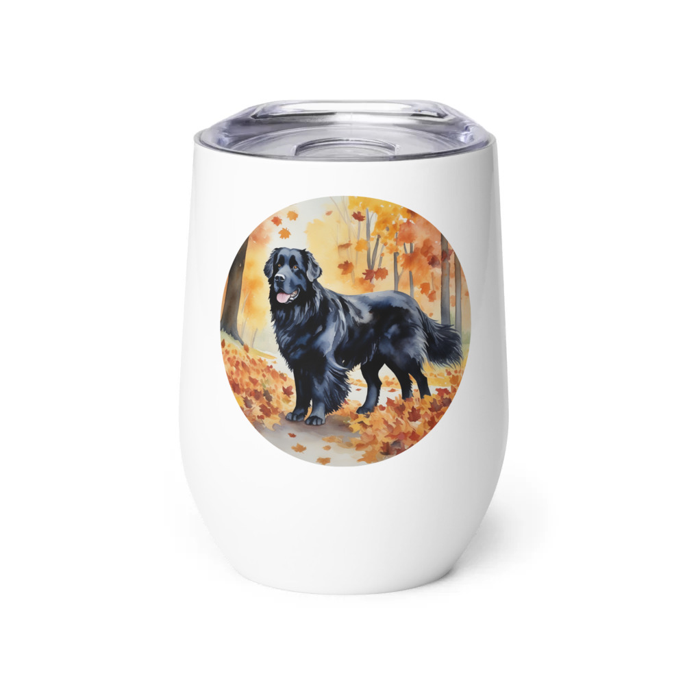 PugMug Custom Newfoundland Wine Tumbler