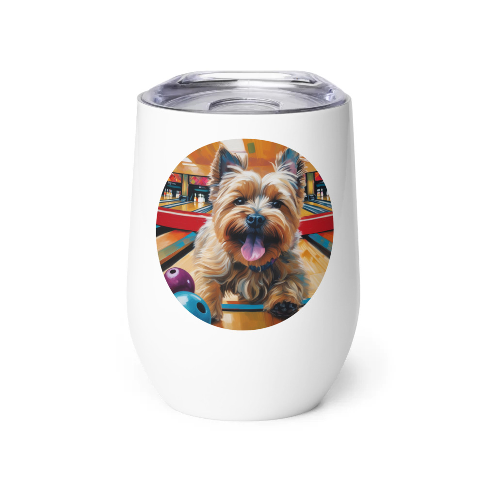 PugMug Custom Cairn Terrier Wine Tumbler