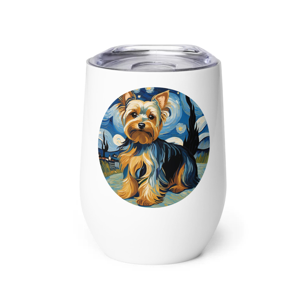 PugMug Custom Yorkshire Terrier Wine Tumbler