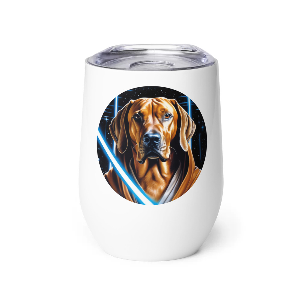 PugMug Custom Rhodesian Ridgeback Wine Tumbler
