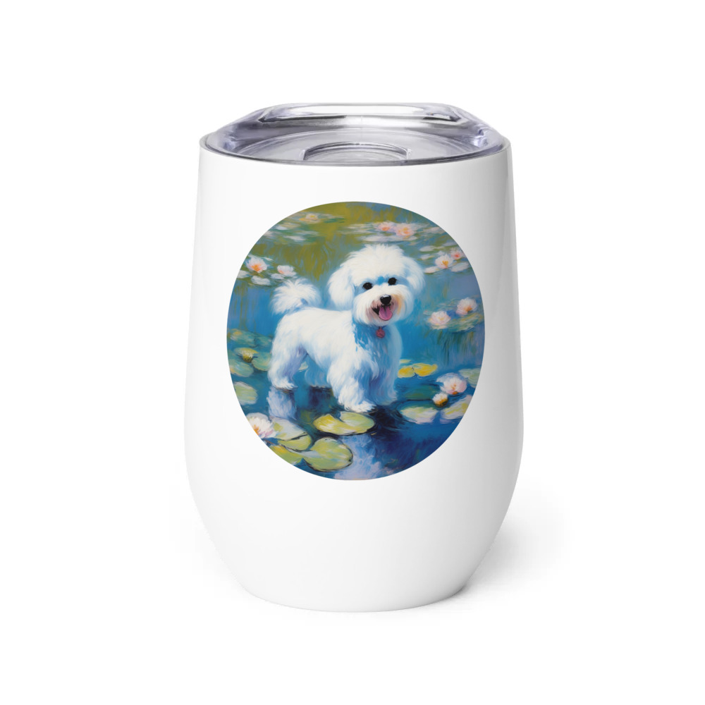 PugMug Custom Bichons Frise Wine Tumbler