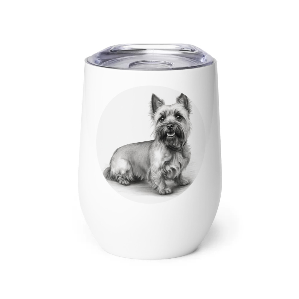 PugMug Custom Cairn Terrier Wine Tumbler