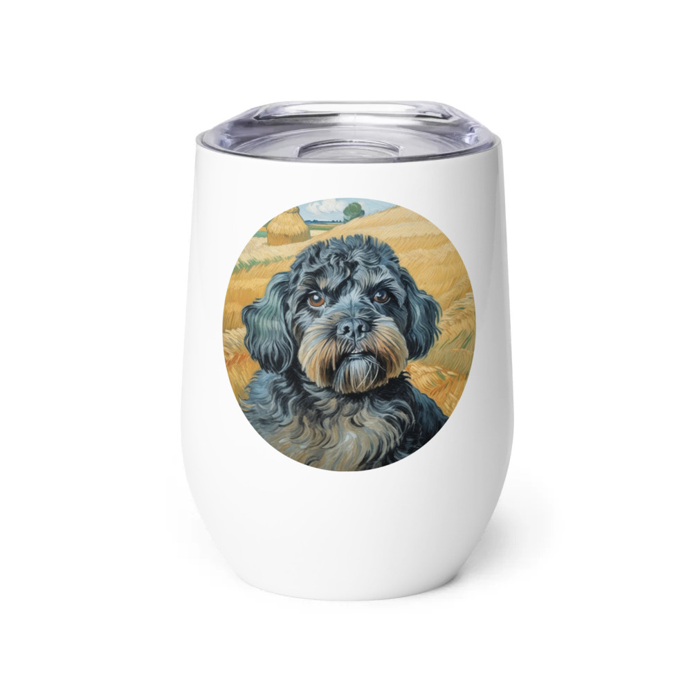 PugMug Custom Lily Wine Tumbler