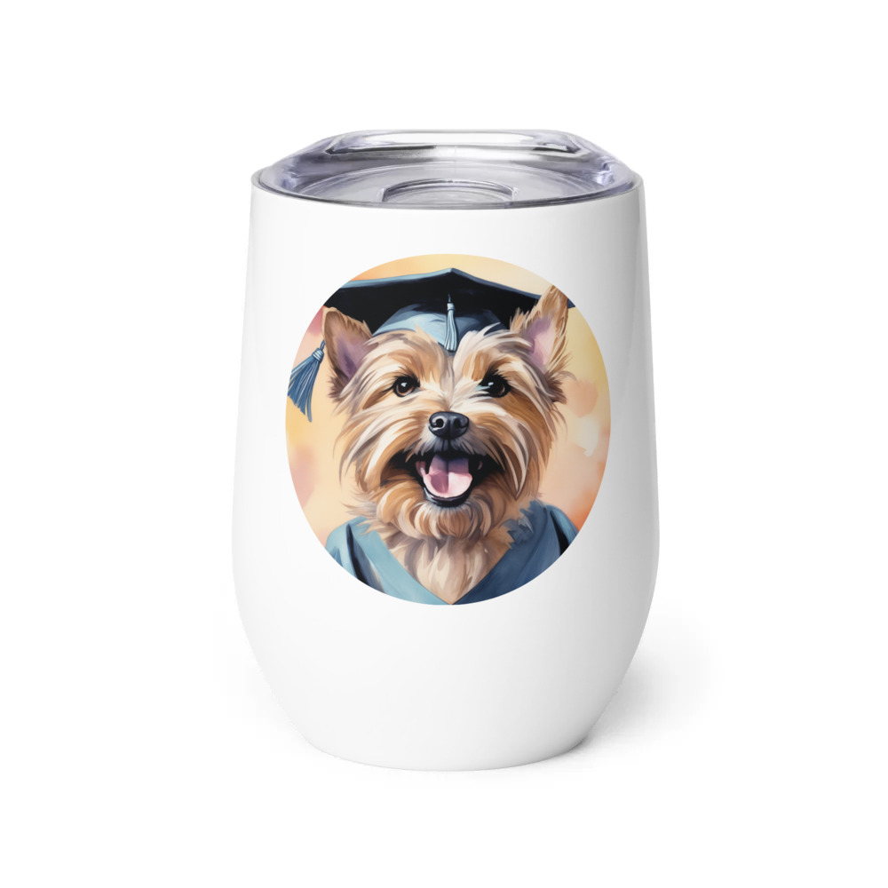 PugMug Custom Cairn Terrier Wine Tumbler