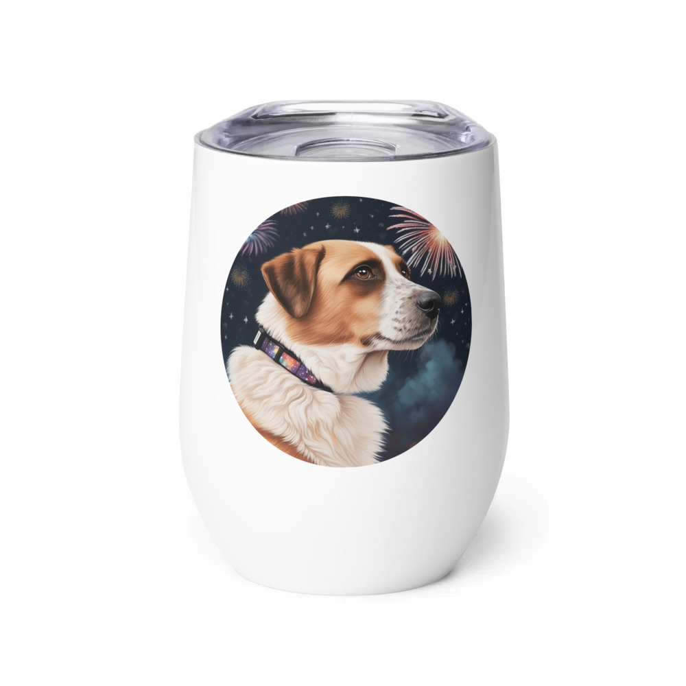 PugMug Custom Hazim Wine Tumbler