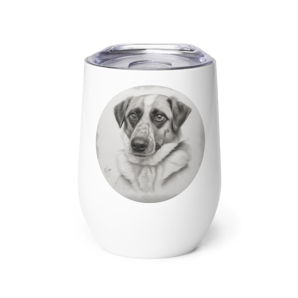 PugMug Custom Hazim Wine Tumbler