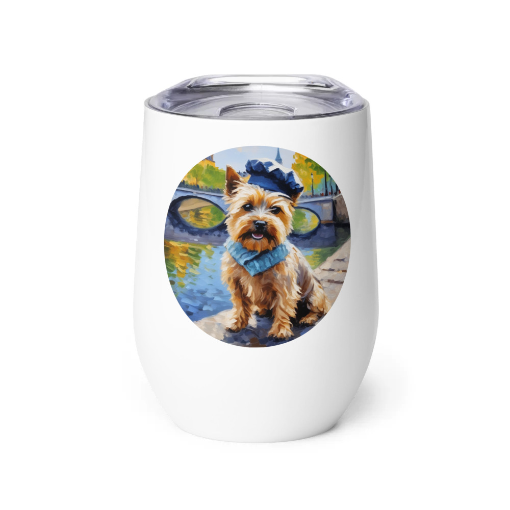 PugMug Custom Cairn Terrier Wine Tumbler