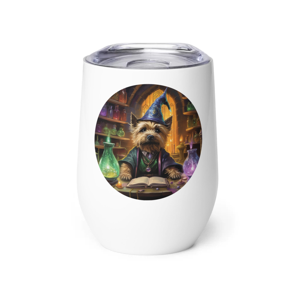 PugMug Custom Cairn Terrier Wine Tumbler