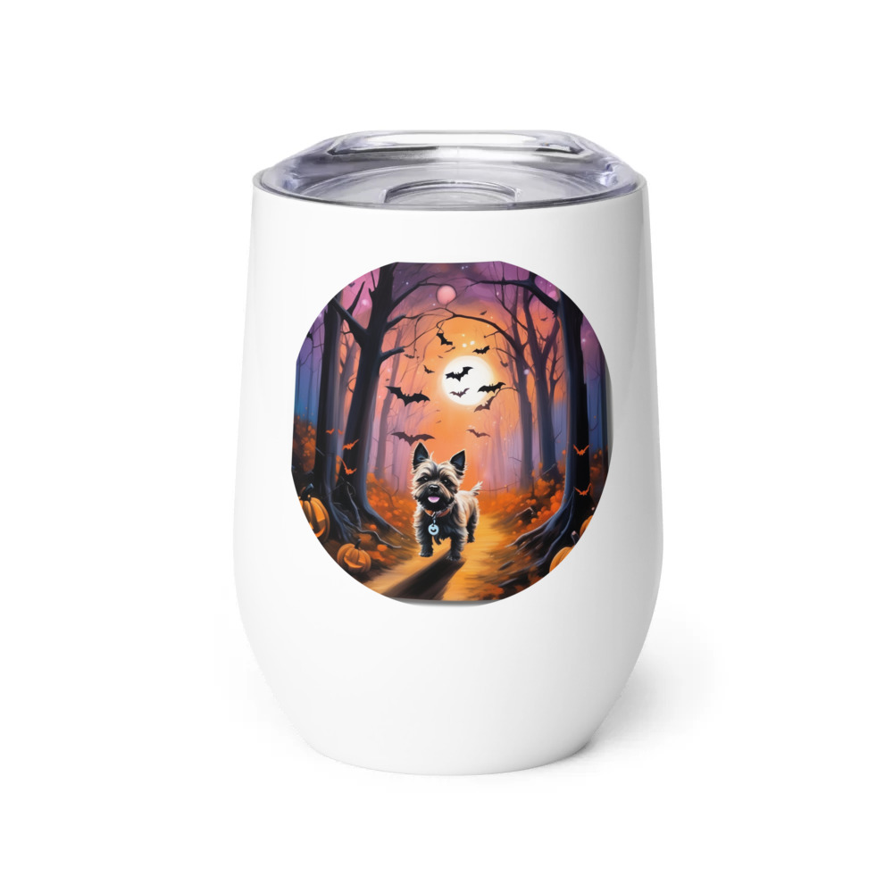 PugMug Custom Cairn Terrier Wine Tumbler