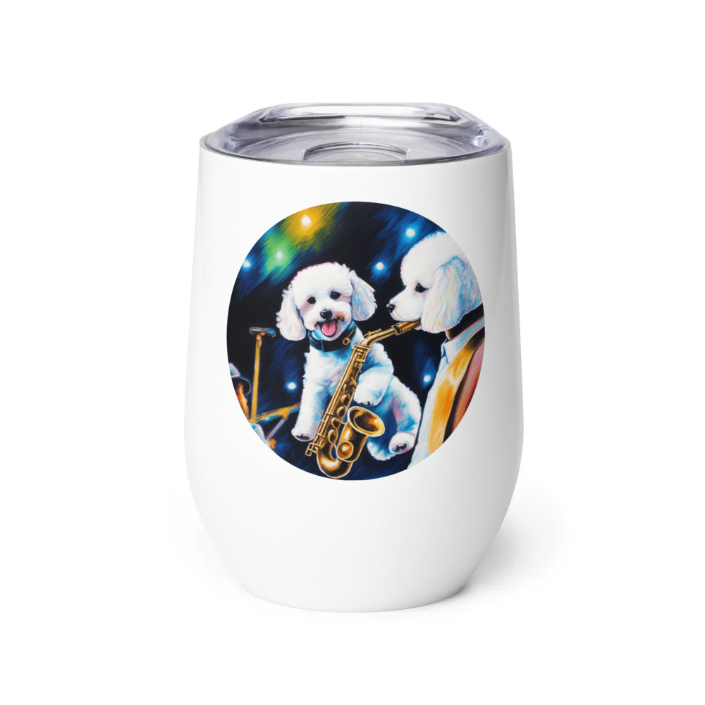 PugMug Custom Bichons Frise Wine Tumbler